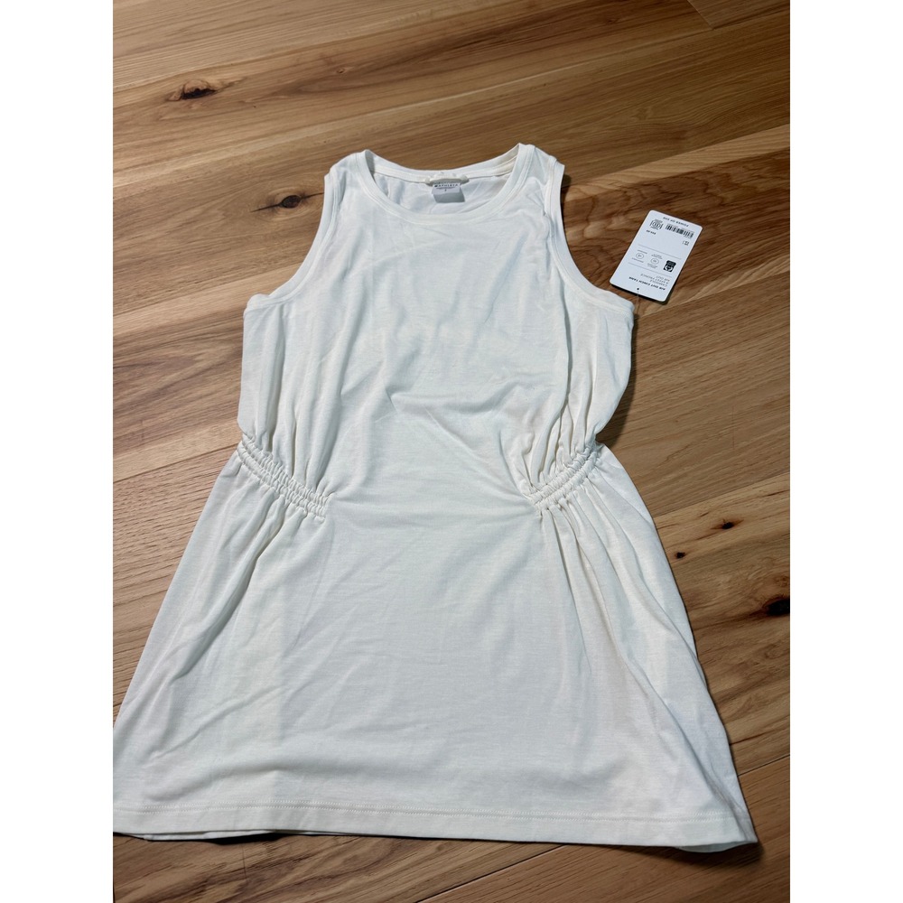 Athleta Air Out Cinch Tank Women Small White Sleeveless Activewear Top NWT